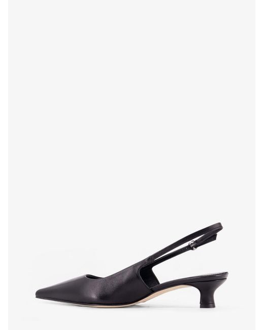 Aeyde White Catrina Leather Pumps