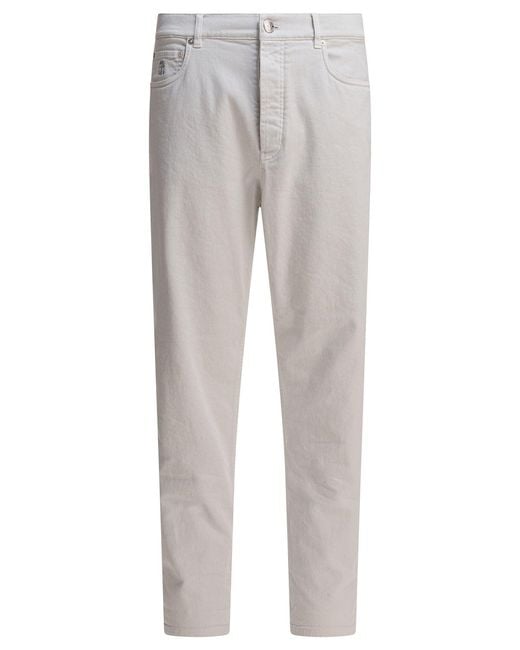 Women's Grey Straight-Leg Jeans