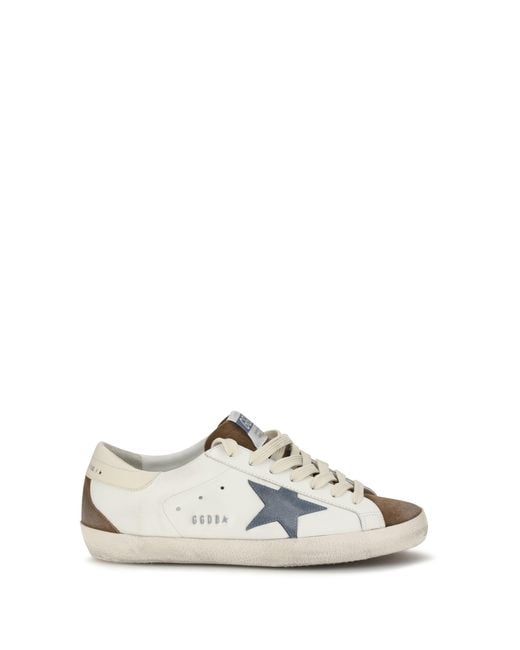 Golden Goose Deluxe Brand White Super Star Sneakers for men