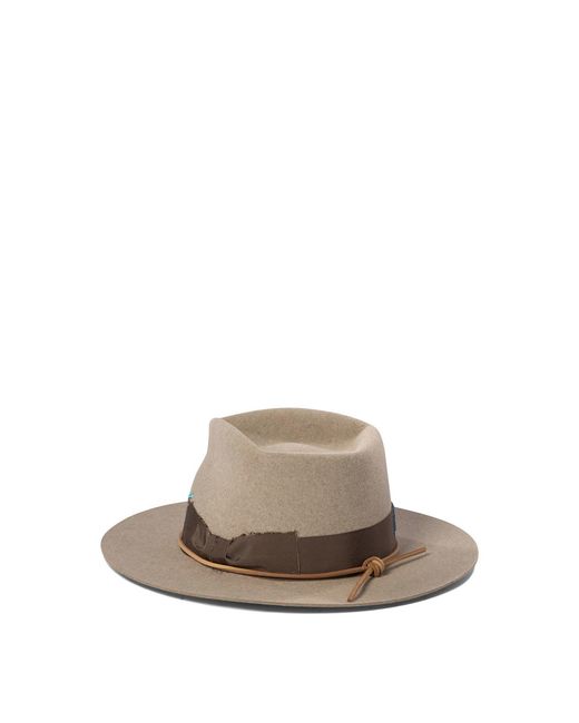SUPERDUPER White Rabbit Fur Felt Hat for men