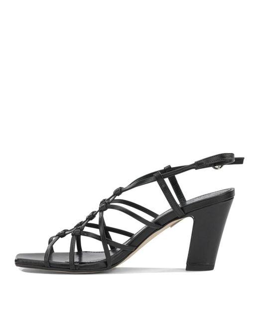 Aeyde Black "Acacia 75 Mm" Heeled Sandals