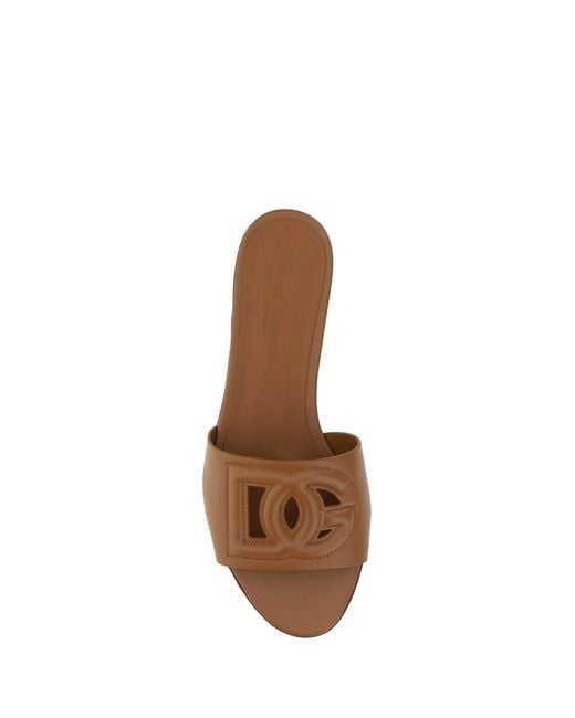 Dolce & Gabbana Brown Millenials Sandals
