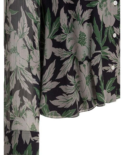 Loewe Gray Silk Shirt