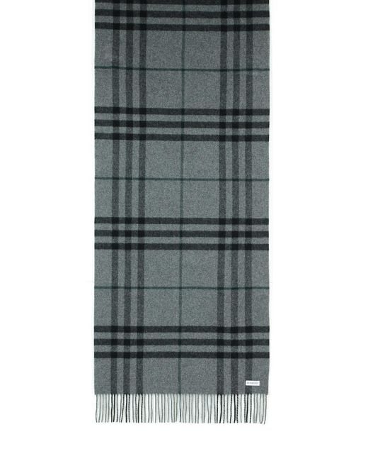 Burberry Gray Cashmere Scarf for men
