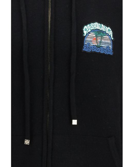 Casablanca Blue Palm Tree Hoodie for men
