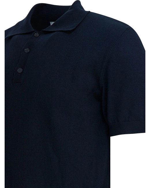 Altum Blue Cotton Polo Shirt for men