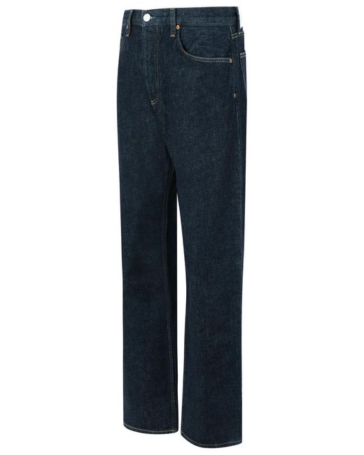 Agolde Blue Magnus Mid Rise Bow Legs Jeans for men