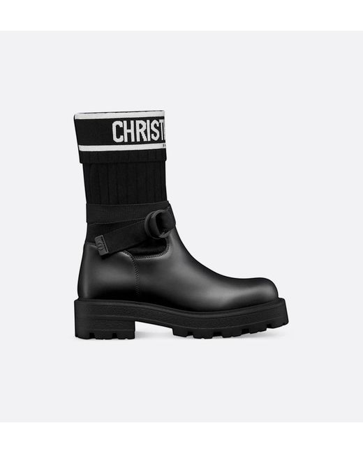 Dior Black "D-Major" Ankle Boots