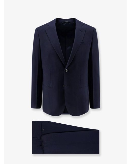 Giorgio Armani Blue Soho Line Super 160's Virgin Wool Suit for men