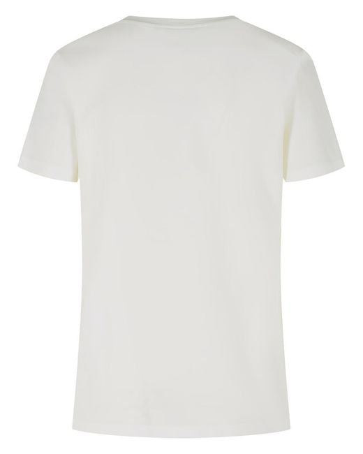 Max Mara White Panfilo Cotton T-Shirt