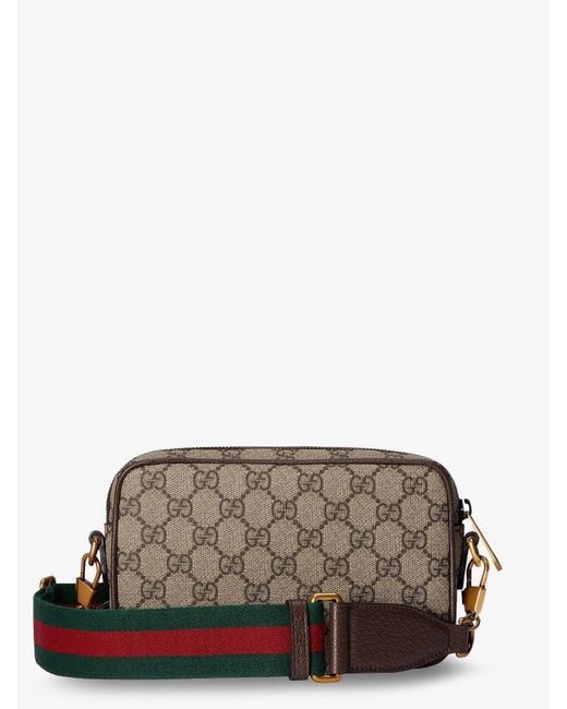 Gucci Brown Ophidia Gg Fabric Crossbody Bag for men