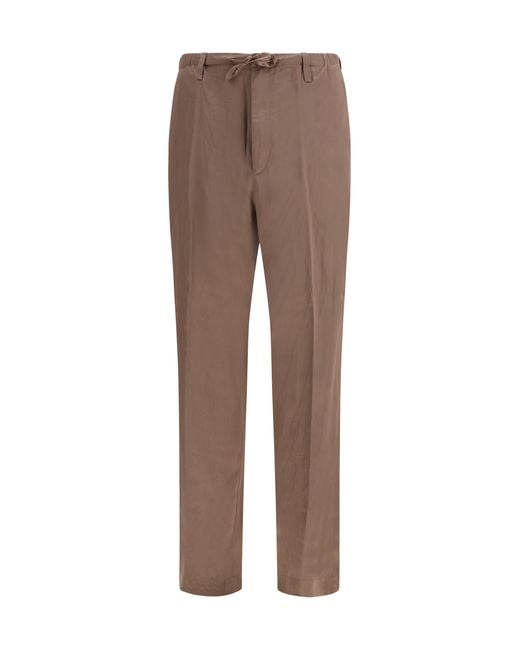 Dries Van Noten Brown Penny Pants for men