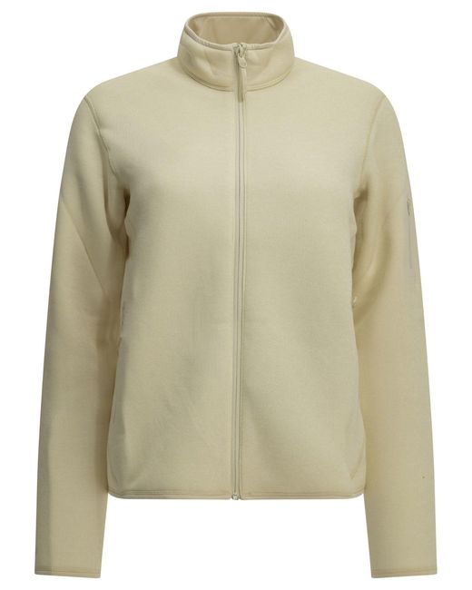 Women's Green Covert Zip-Up Sweatshirt