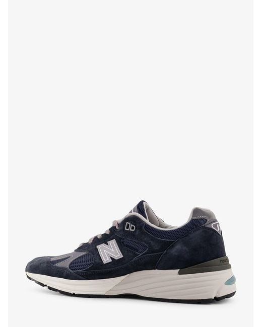 New Balance Blue Low-Top Sneakers 991 Suede for men