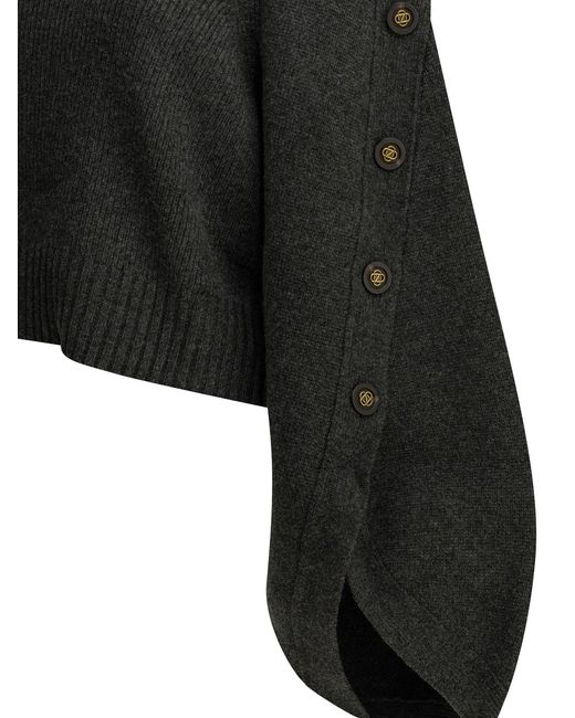 Zimmermann Black Valiant Turtleneck Sweater