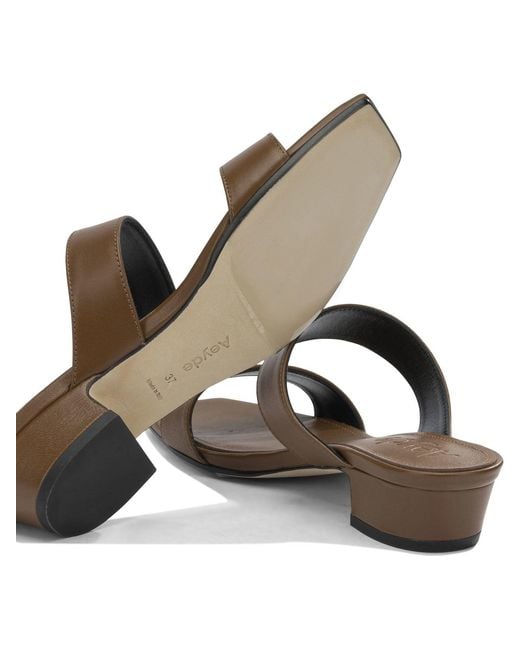 Aeyde Brown "Kemi 30Mm" Heeled Sandals
