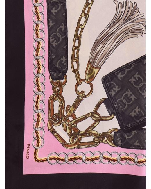Pinko Multicolor Foulard Print