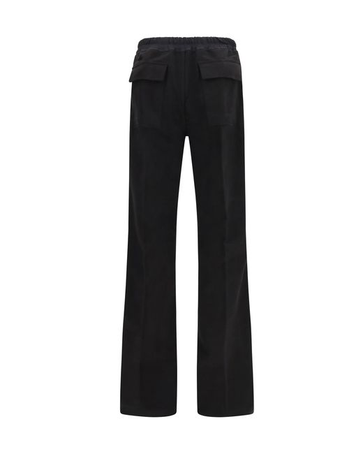 Rick Owens Black Dietrich Drawstring Pants for men