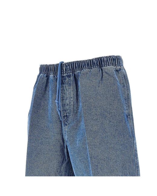 Obey Blue Easy Denim Shorts for men