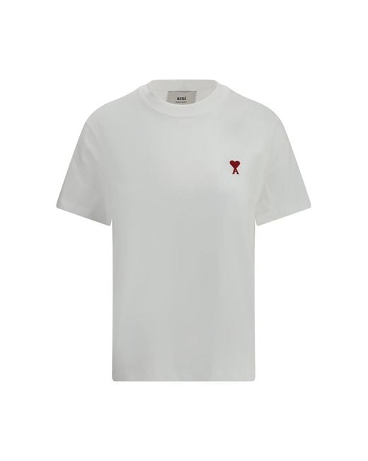 AMI White Logo T-Shirt