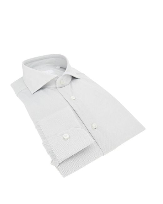 Xacus White Tailor Fit 'Active' Shirt for men