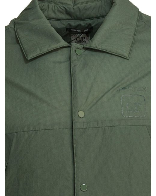 C P Company Green "Metropolis Series" Overshirt Jacket