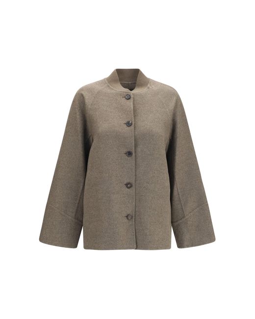 Loro Piana Gray Dexton Cashmere Jacket