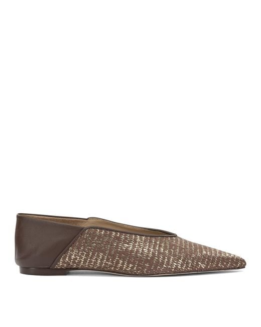 Ammb Milano Brown Leather Ballerinas