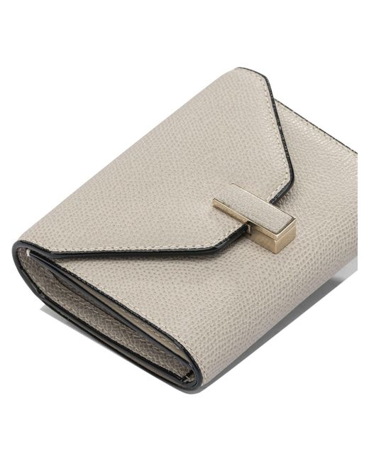 Valextra White "Isis Trifold" Wallet