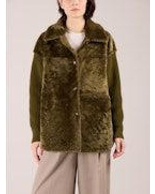 Fedeli Green Leather Jacket