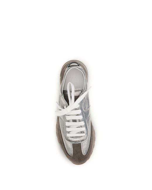 Brunello Cucinelli White Suede Sneakers