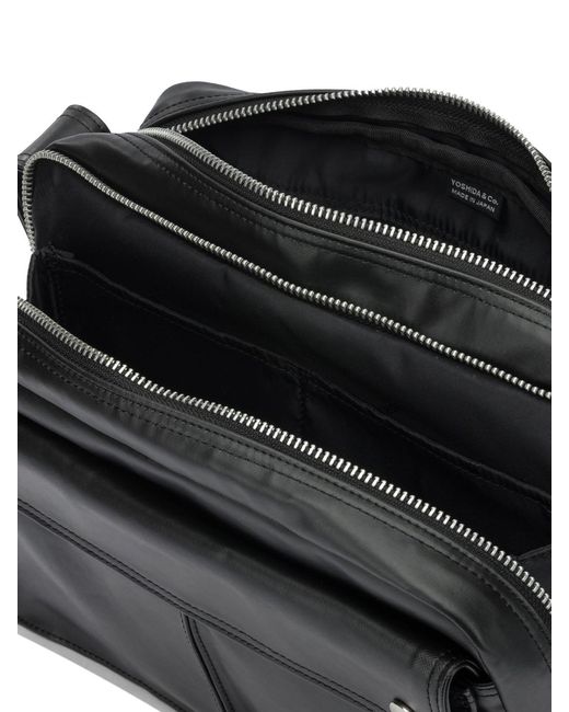 PORTER-YOSHIDA &amp; CO Black "Free Style" Small Shoulder Bag for men