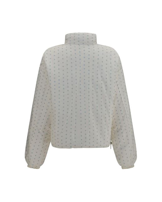 GONGDID DESIGN White Reversible High-Neck Puffer Jacket Off