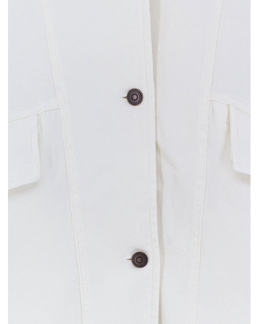 TONYWACK White Oversized Denim Jacket