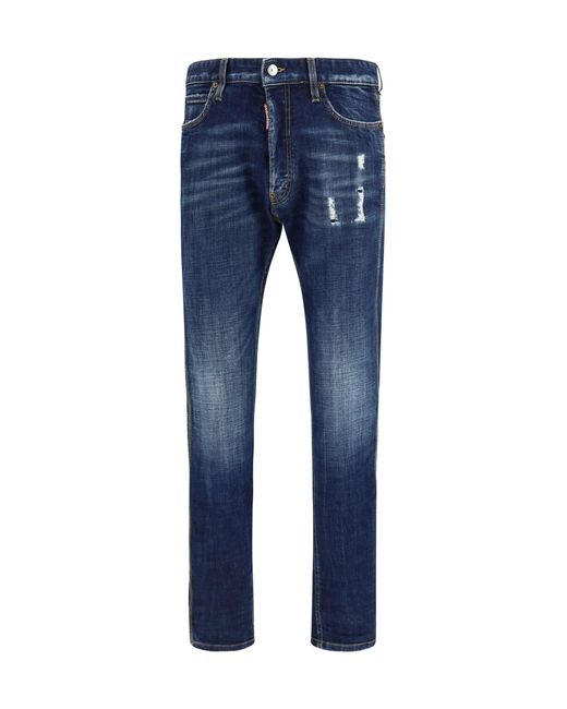 DSquared² Blue Teddy Mini Front Jeans for men