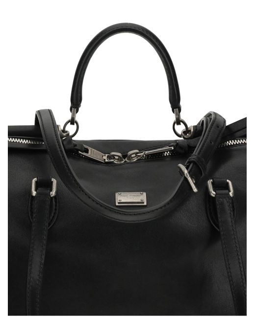 Dolce & Gabbana Black Vittoria Handbag