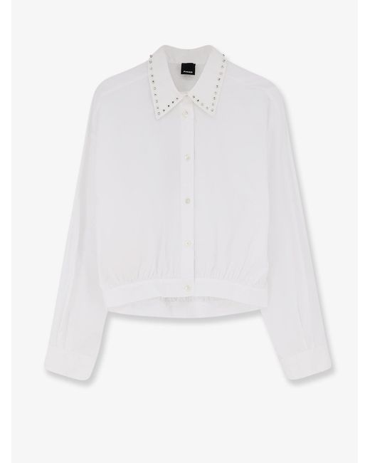 Pinko White Cotton Shirt