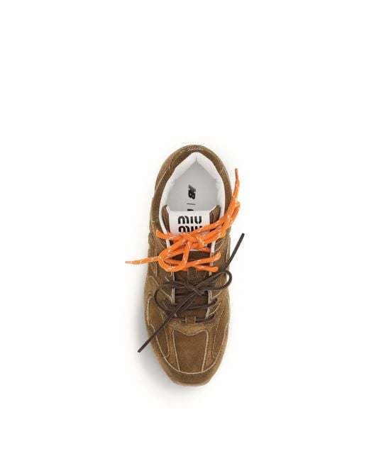 Miu Miu Brown New Balance 530 Sl Sneakers Cannella