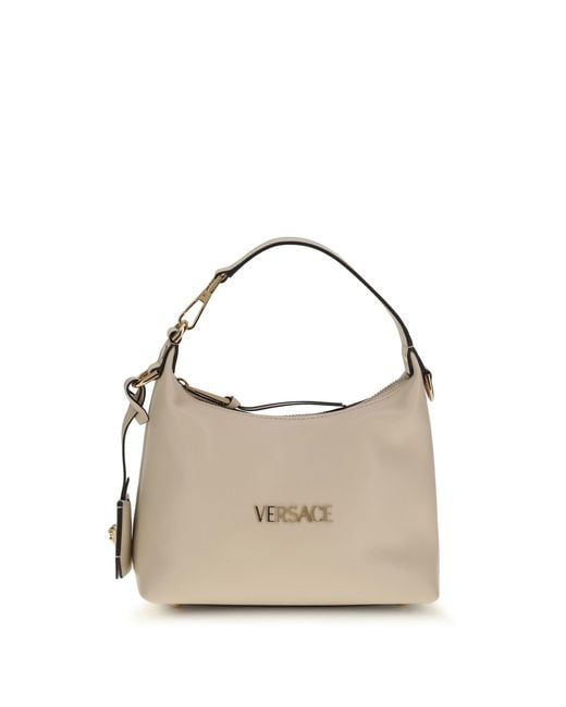 Versace Metallic Hobo Handbag