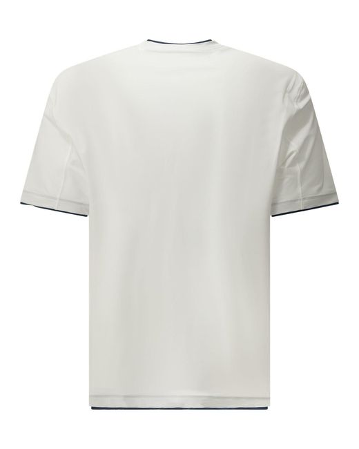 Brunello Cucinelli White Crewneck T-Shirt for men