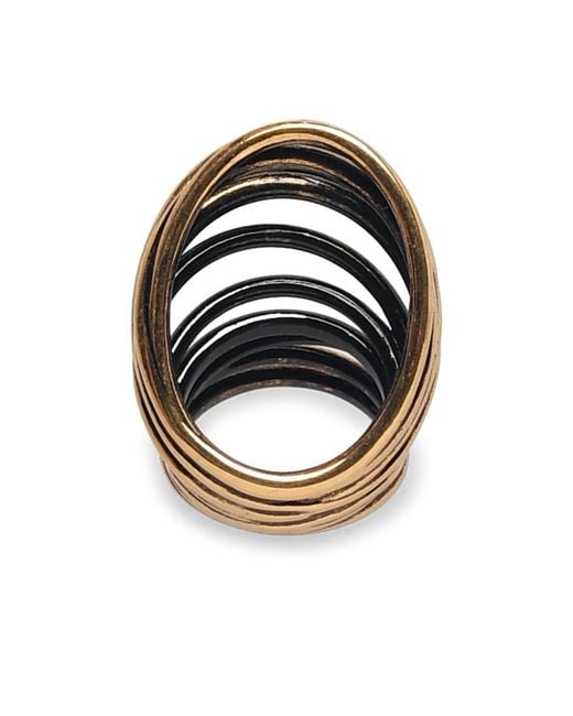Panconesi Black 'Orbit Ring' Copper Ring