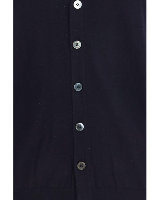 Aragona Cashmere Blue Vest Merino Wool for men