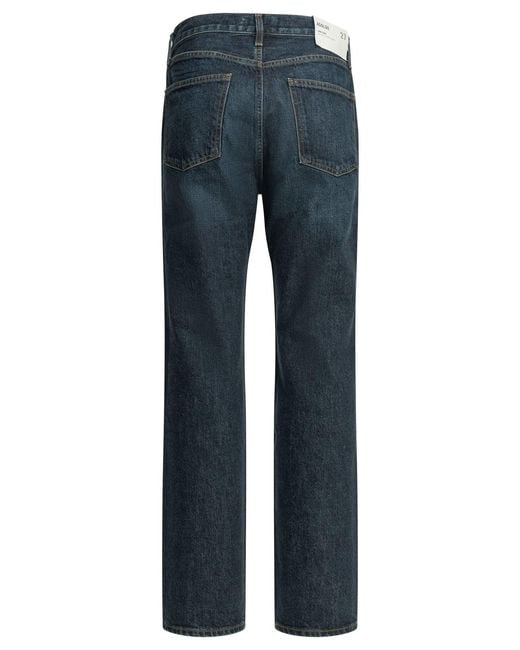 Agolde Blue Straight-Leg Jeans