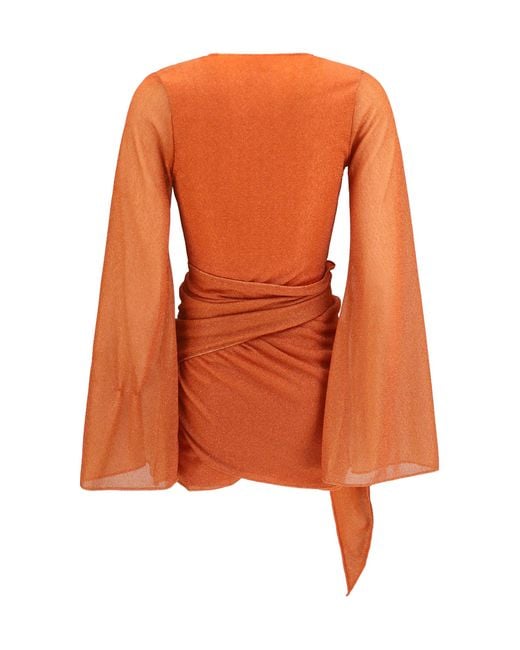 Oseree Orange Lumière Pareo Dress
