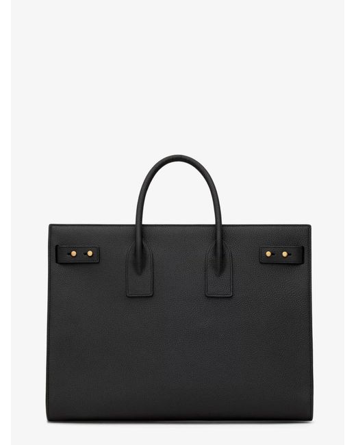 Saint Laurent Black Sac De Jour Large Leather Shoulder Bag for men