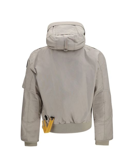 Parajumpers Gray Bomber Gobi With Hood for men