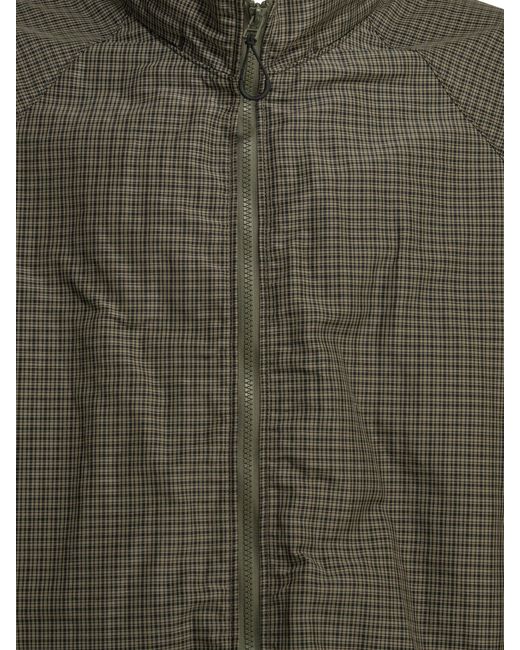 Comme des Garçons Green Lightweight Plaid Jacket