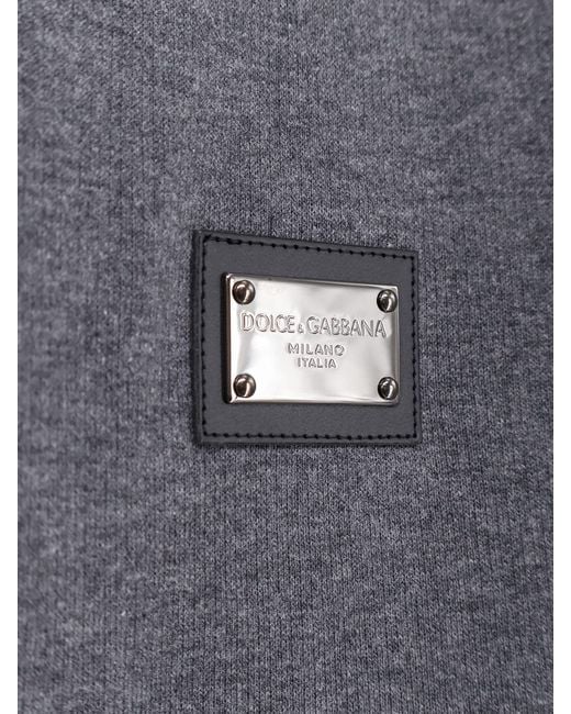 Dolce & Gabbana Gray Cotton Sweatshirt for men