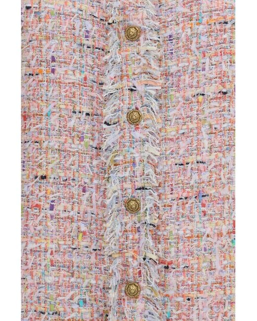 Balmain Pink Tweed Shirt