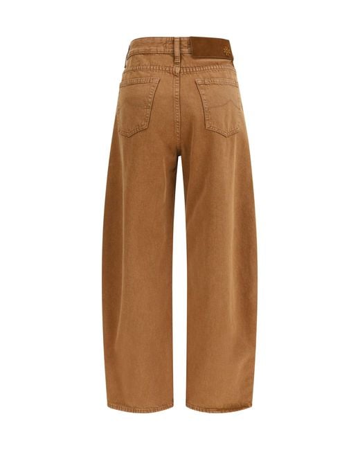 Jacob Cohen Brown Five-Pocket Jeans